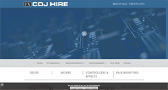 Desktop Screenshot of cdjhire.co.uk